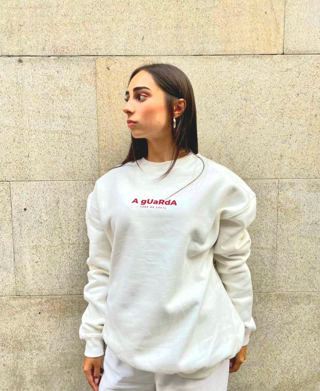 SUDADERA A GUARDA BLANCO/ROJO